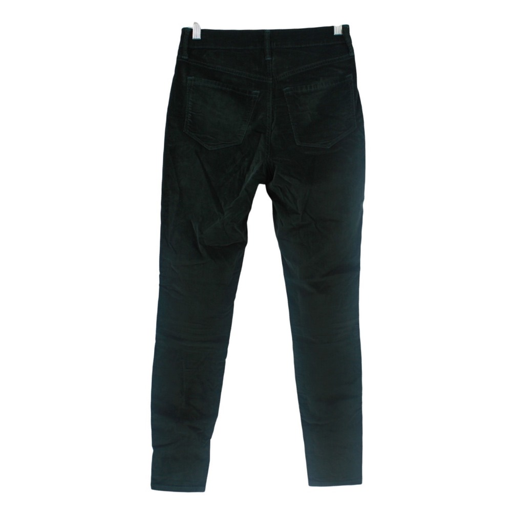 Old Navy Rockstar Super Skinny High Rise Green Velvet Pants Grunge Indie Size 2 - Picture 2 of 9